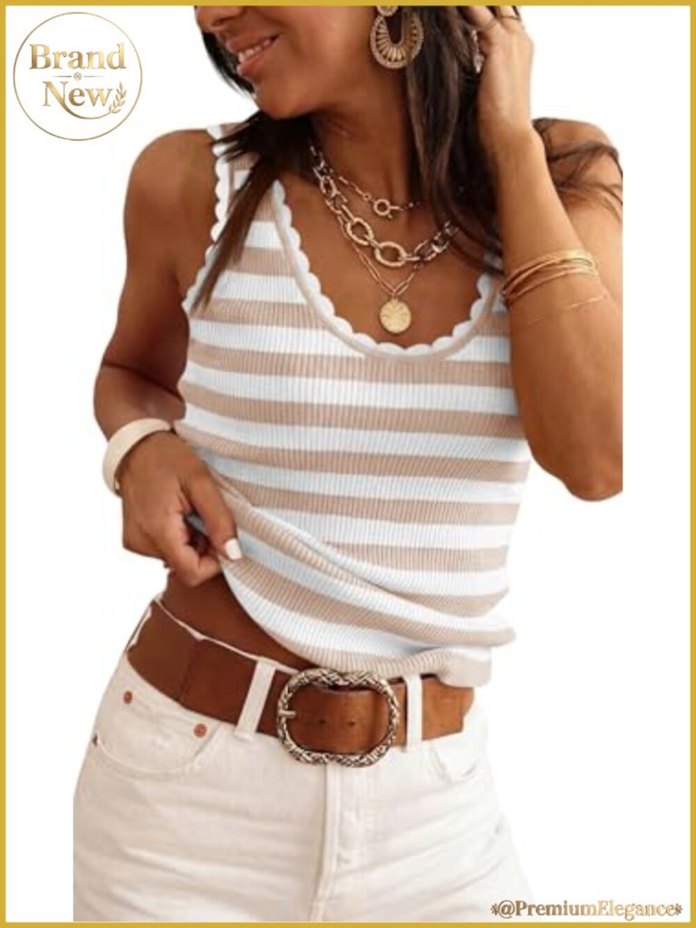 V-Neck Sleeveless Ribbed Tank Top Women's Knit Sweater Vest